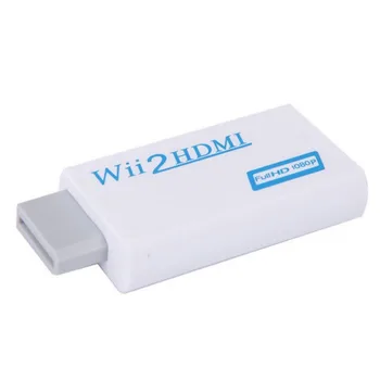

Full HD 1080P For Wii To HDMI Converter Adapter Converter 3.5mm Audio For HDTV PC Monitor Display