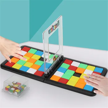 

Party Games Children's Educational Double Intelligence Colorful Battle Rubik's Cube Parent-child Interactive Cube Game Toys