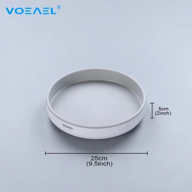 360° Rotating Spice Rack Organizer Seasoning Holder Kitchen Storage Tray Lazy Susans Home Supplies for Bathroom, Cabinets Small Gray