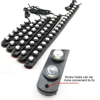 

wholesale 2x 24W Waterproof Flexible Car Auto Running Driving Fog Lamp 12V LED Bulb Soft Strip Light