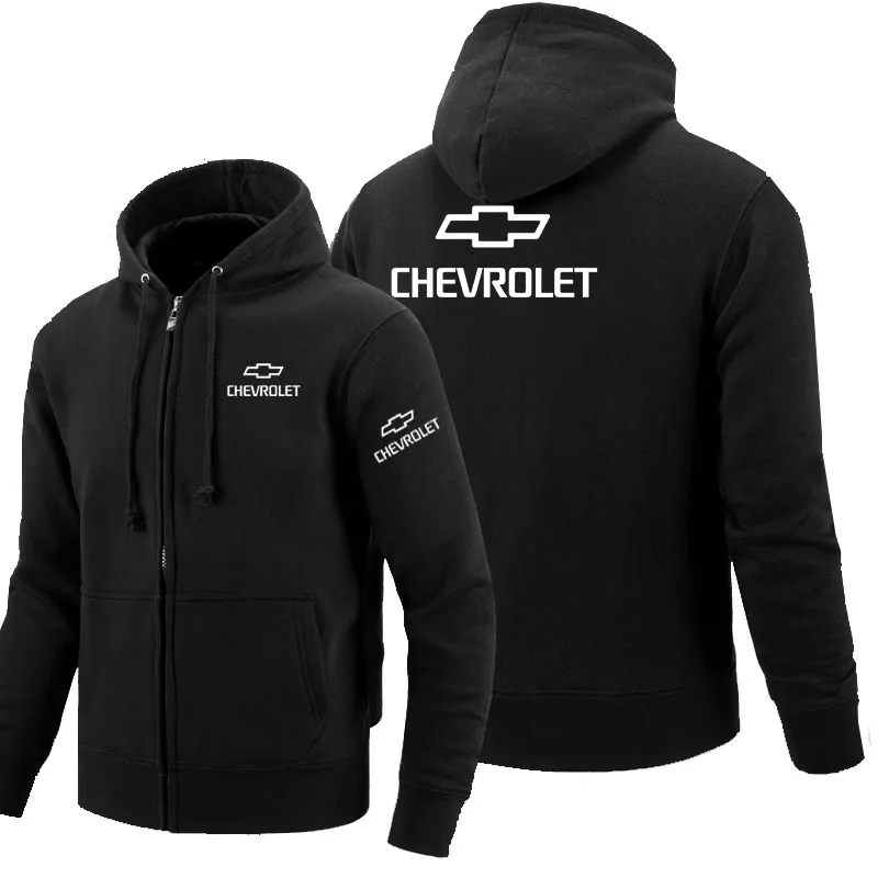 Толстовки на молнии с длинными рукавами для Chevrolet толстовка одежда мужское