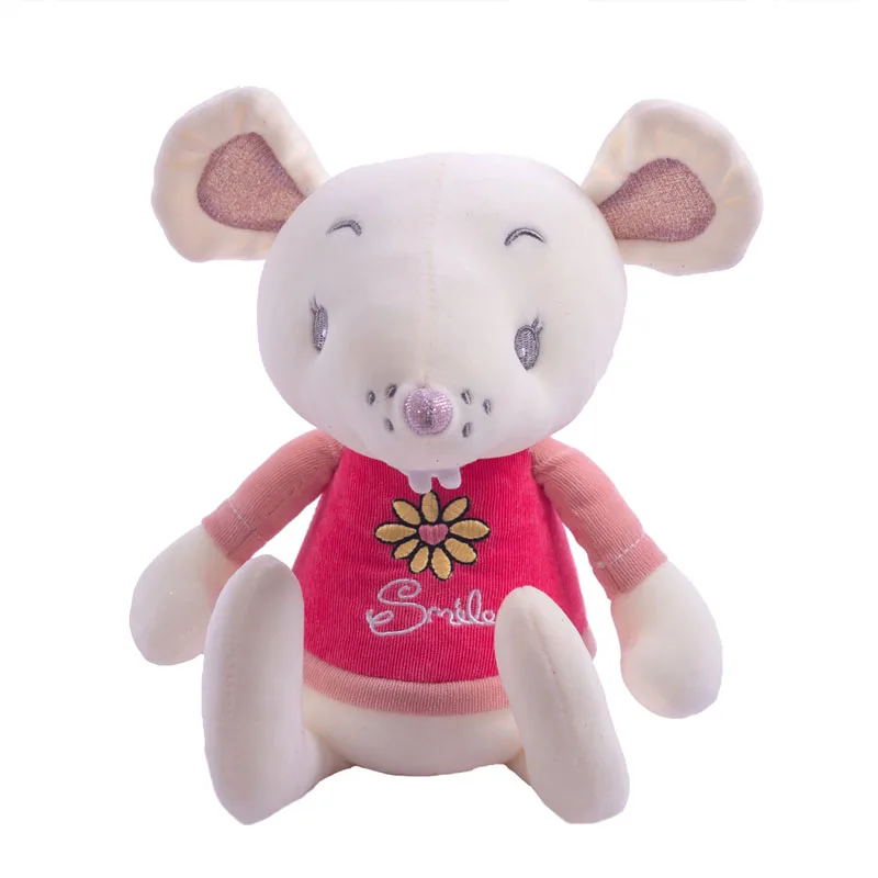 

Cute squeaky mouse sleeping pillow bed doll