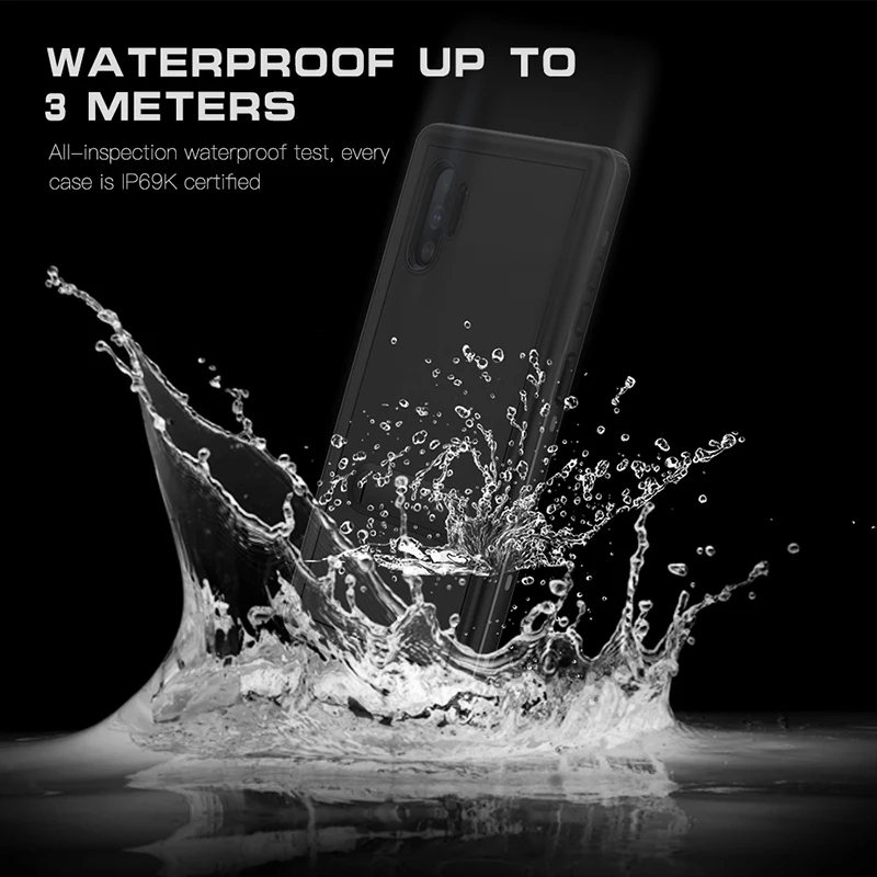 Водонепроницаемый чехол подставка для Samsung Note 10 Plus + S10 S8 S9 Plus|Бамперы| |
