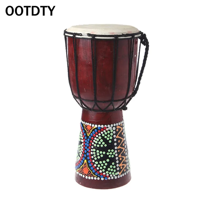 OOTDTY 30 см Профессиональный Африканский Djembe барабан Bongo деревянный хороший звук музыкальный инструмент