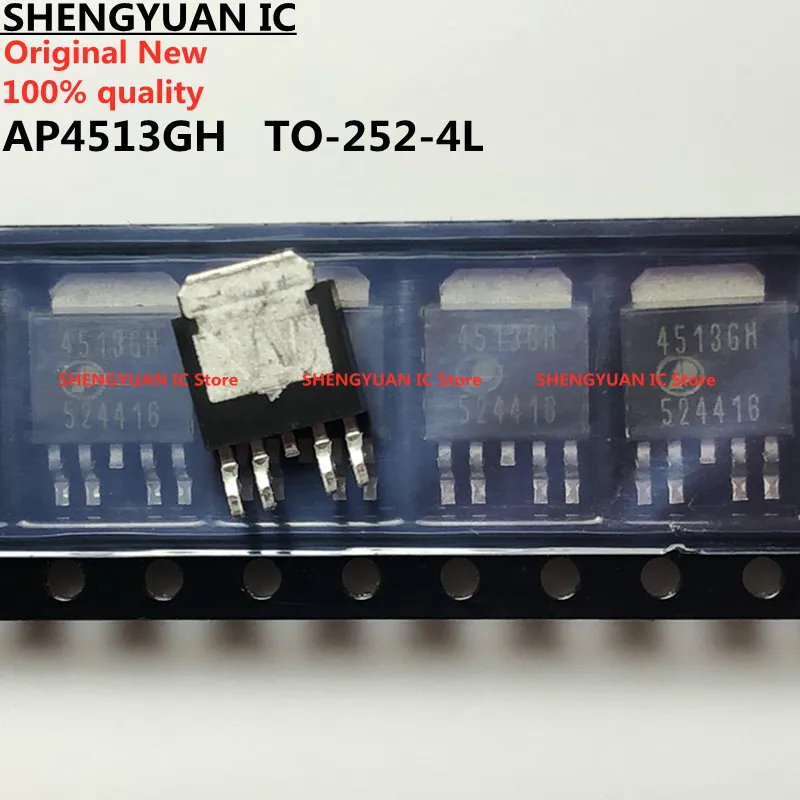 20 Pz Ap4513Gh 4513Gh To252-4L Ap4513Gh-Hf Ap4513 35V N E P-Channel Modalità Di Miglioramento Mosfet Di Potenza Qualità 100% Nuovo Originale