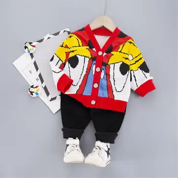 

Spring autumn Boys Clothes Fashion Cartoon Boy Suit Set Casual Kids Costume Boy Clothing coat+Pants 2pcs/set Children suit set