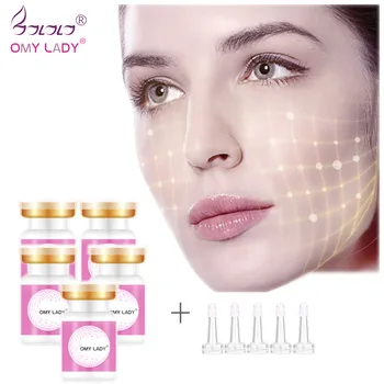 

OMY LADY Face Serum Collag Active Collagen Silk Thread Ball Essence Anti-Aging Easy To Absorb Firming Moisturizing Skin Care 5pc