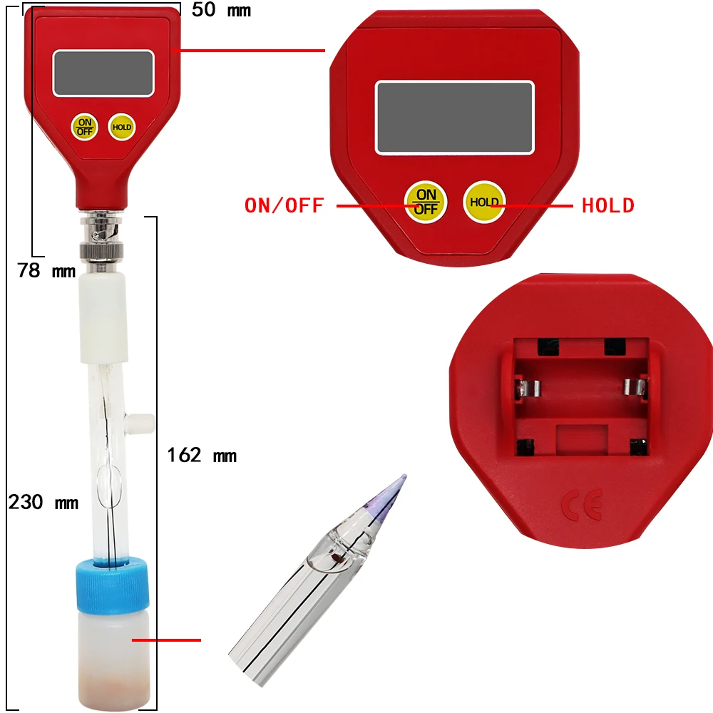 PH-98108 pocket-sized pH Meter Food pH Tester Acidity Meter Soil Meter for Plants Flowers Vegetable Acidity Moisture 40% off gas meters