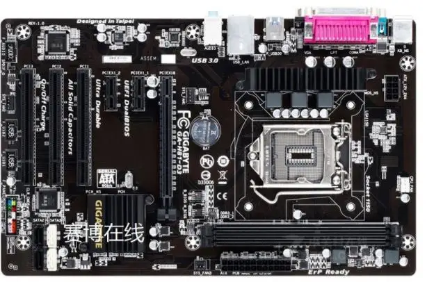 ^Cheap original motherboard Gigabyte GA-H81-D3 LGA 1150 DDR3 H81-D3 for I3 I5 I7 16GB USB3.0 H81 Desktop motherboard Free shipping