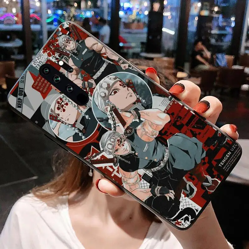 HUAGETOP Tengen Uzui Kimetsu no Yaiba Demon Slayer Soft Phone Case Capa for Redmi Note 9 8 8T 8A 7 6 6A Go Pro Max Redmi 9 K20