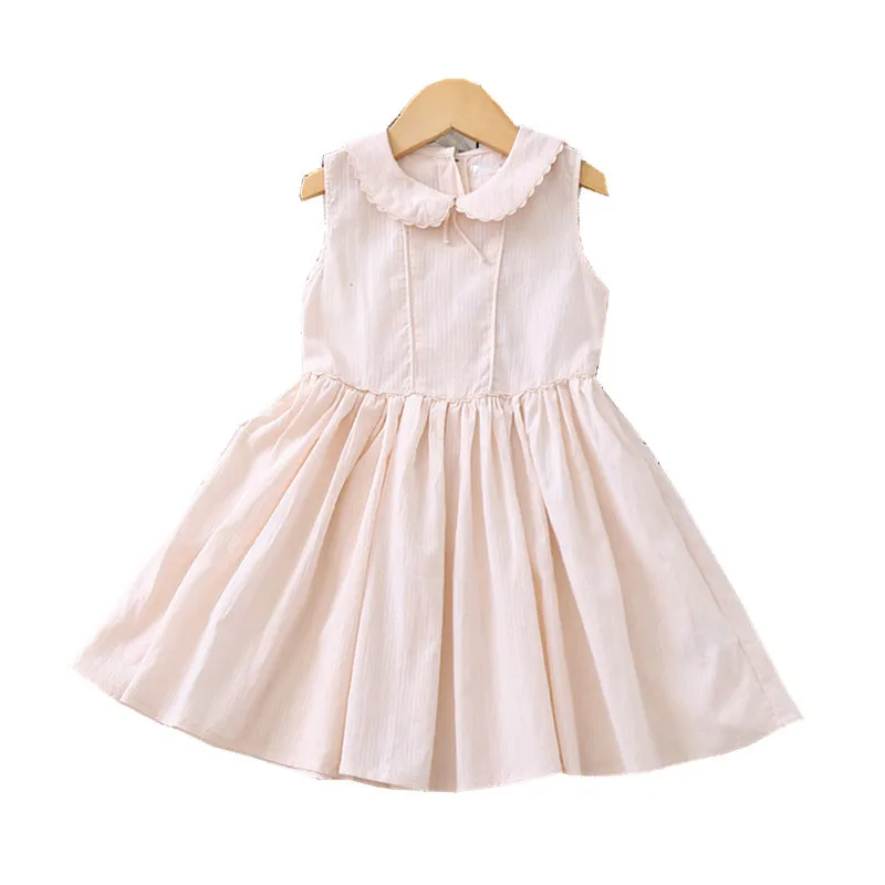 Летнее платье для девочек детское платье принцессы в полоску