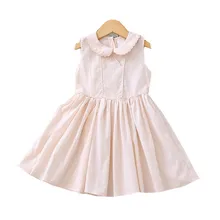 Летнее платье для девочек детское платье принцессы в полоску
