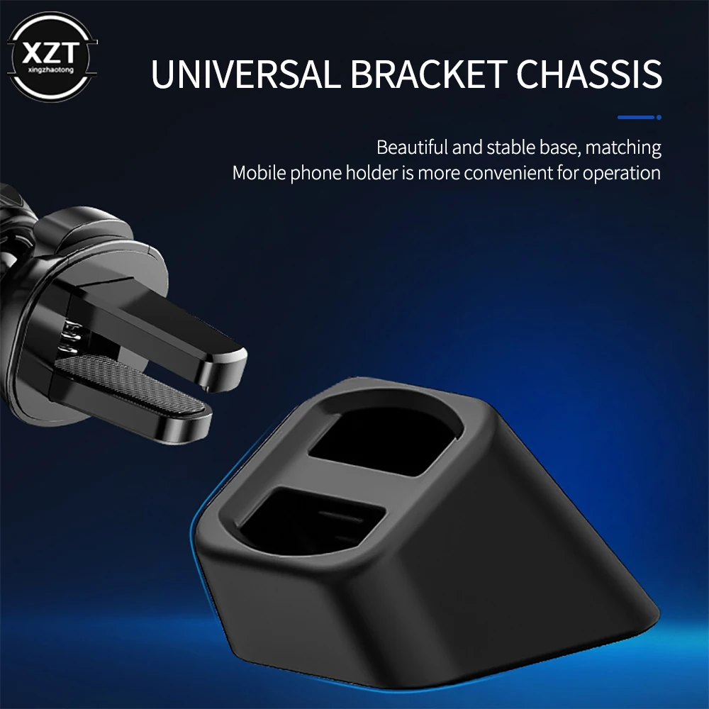 Mobile Phone Bracket Base In Car Universal Car Air Outlet Clip Bracket Base Smartphone GPS Navigation Stand for Phone Holder