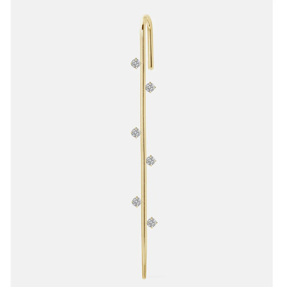 1PCS Thread Ear Pin Altruist, 925 пробы, серебряные, Amoret, резьба для ушей, булавка для ушей, манжеты для ушей, серьги без пирсинга, клипсы, манжеты для ушей, CZ, Женские Ювелирные изделия - Окраска металла: 1PCS Thread Ear Pin