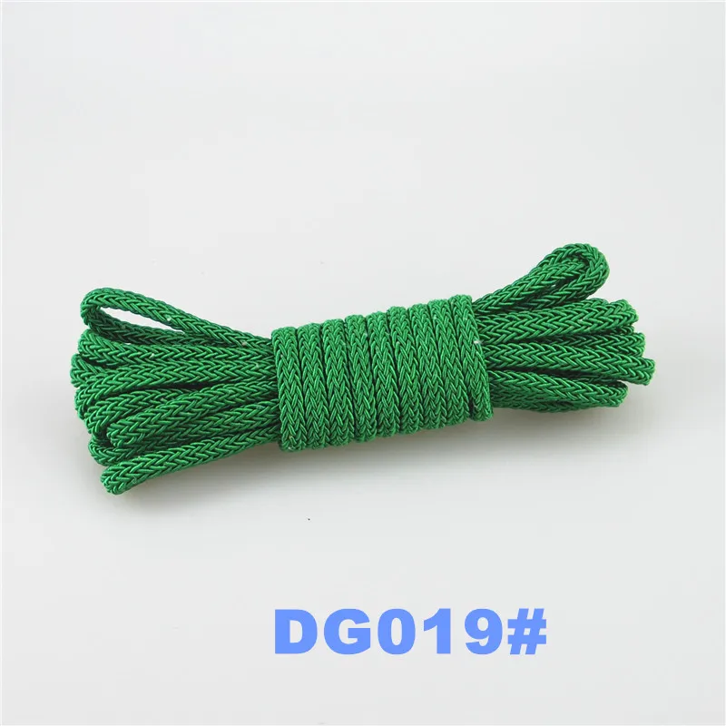 dg019 FASMILEY шнур для изделий ручной работы плоские ювелирные изделия фурнитура плетеная веревка многоцветная 16 витая нить DIY аксессуары струнные Supplys 5 м DS216 - Цвет: dg019