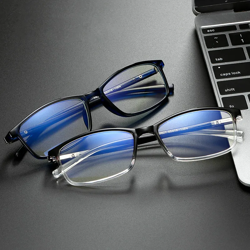 

2019 Fashion Retro Myopia Glasses Anti-Blue-Light Men Women Eyeglass Frame Minus -100 Eyewear with Optical Lens Male Female