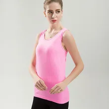 Женский Быстросохнущий влагоотводящий спортивный жилет в европейском и американском стиле для фитнеса и бега, настраиваемый на заказ