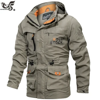 Men Tactical Jacket Autumn Quick Dry Military Style Army Coat