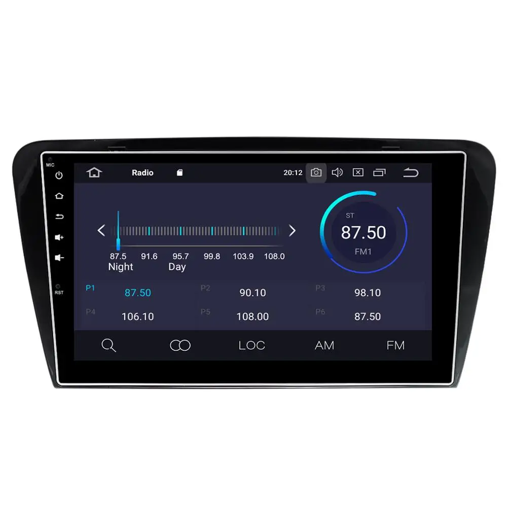 Excellent Car Multimedia Player 1 Din DVD Automotivo Android 9.0 For Skoda/Octavia 2014-2019 GPS Octa Core RAM 4G ROM 32GB Radio head unit 3