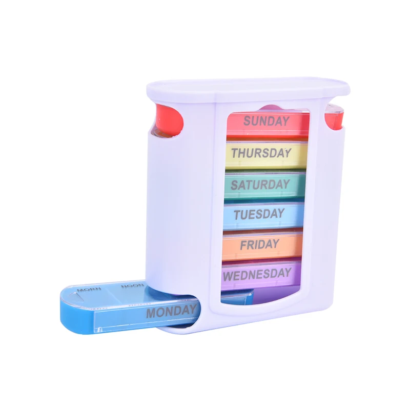 Pill Box Organizer Tablet Holder 7 Day Week Medicine Tablet Drug Holder Storager Box Pillbox Case Organizer Container Kit