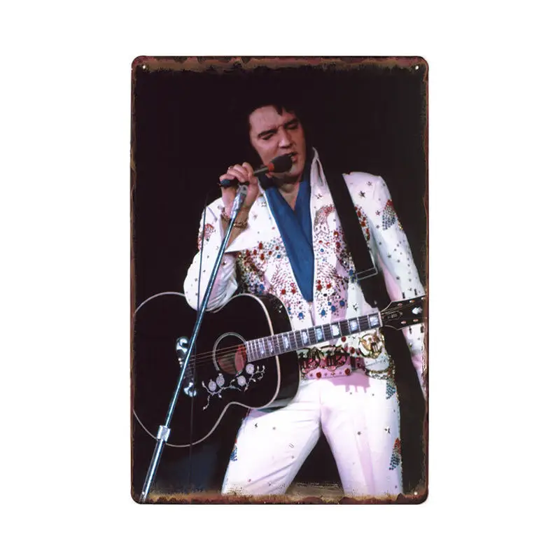 60270 Винтажные плакаты Elvis жестяная вывеска Ретро украшение металлические настенные декоративные тарелки бар Домашний Декор 20x30 см - Цвет: 60270