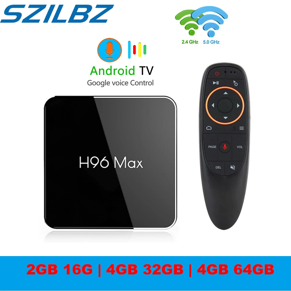 H96 MAX X2 Android tv Box Гб 64 Гб S905X2 Android 8,1 1080P H.265 Smart tv box 4K HD Поддержка Google Store Netflix Youtube