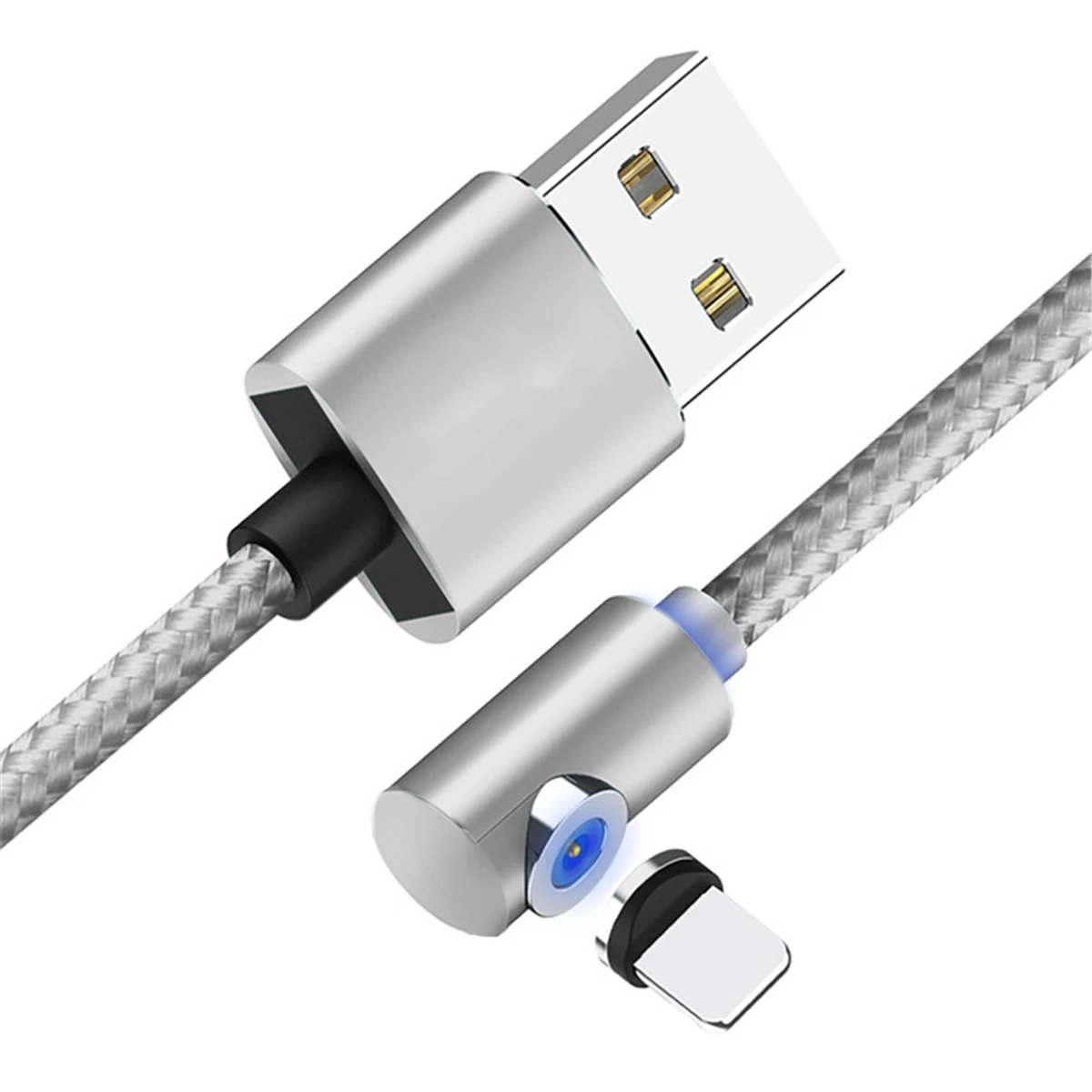 Магнитный кабель VANLEAD Micro usb type C адаптер зарядное устройство Быстрая зарядка для iPhone XS Max samsung Зарядка магнит Android телефон шнур - Цвет: For iPhone Silver