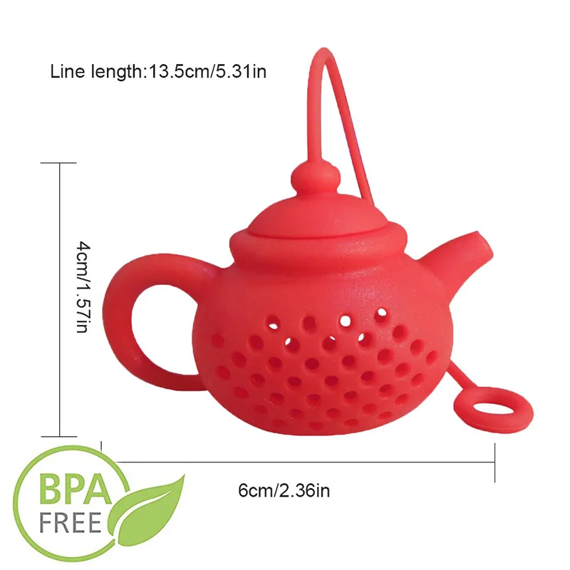 TEENRA форменный чайник для заварки чая фильтр силиконовый пакетик для чая травяной фильтр листовой диффузор чайный горшок аксессуары кухонные инструменты