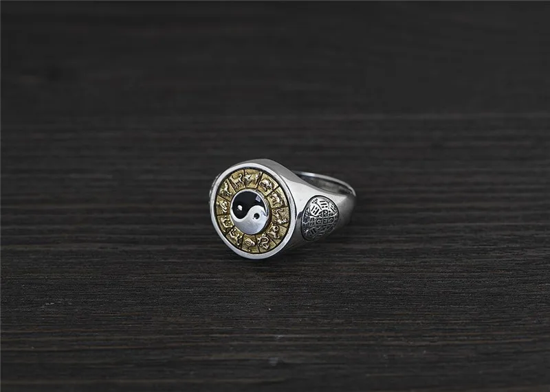 GAGAFEEL хип-хоп кольцо с когтями и драконами 925 пробы Серебряное Открытое кольцо для мужчин, мужские кольца в стиле панк, хорошее ювелирное изделие