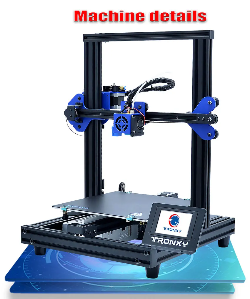 Upgraded XY-2 Pro 3D printer Build plate 255255mm Auto leveling Sensor Semi-Assembled Metal Frame structure 3d printe16