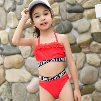 

Top 2020 Girls Floral Bikini Sets 3-10Years Two-Pieces Summer Bathing Suits Fashion Girls Swimsuits Sports Swimwear for Kids