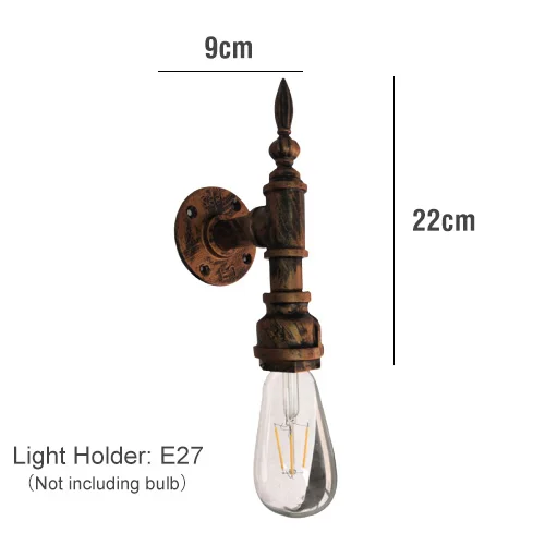 B Copper color Светильник в виде железной трубы для помещений, светильник ing Atelier deco, настенная кровать, светильник для промышленных помещений, кантри декор, лестничный светильник, винтажный настенный светильник - Цвет абажура: B Copper color