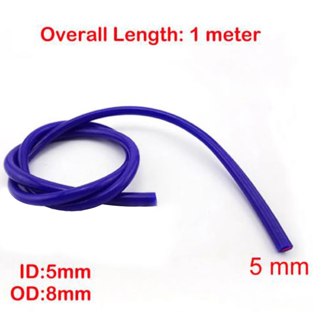 100cm Motorcycle Bike Fuel Gas Oil Delivery Tube Hose Petrol Pipe 5mm I/D 8mm O/D Motorcycle Accessories Parts