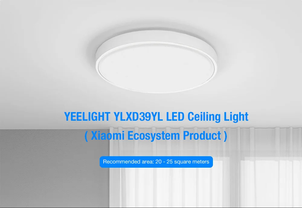 Xiaomi mijia YEELIGHT YLXD37YL XIANYU Inteligente CONDUZIU a Luz do DIODO EMISSOR de Luz De Teto Inteligente 220V Suporte APP/Co