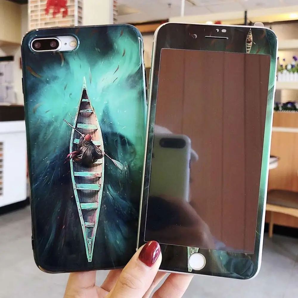 11 Красная, фиолетовая, Зеленая Мраморная пленка из закаленного стекла для iPhone 11 Pro MAX XR XS MAX X 6 6s 7 8 Plus - Цвет: 11