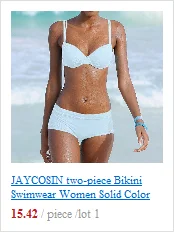 JAYCOSIN solid color strap one-piece bikini swimwear women Slim sexy swimsuit bathing beach fashion youth summer bikini yellow 