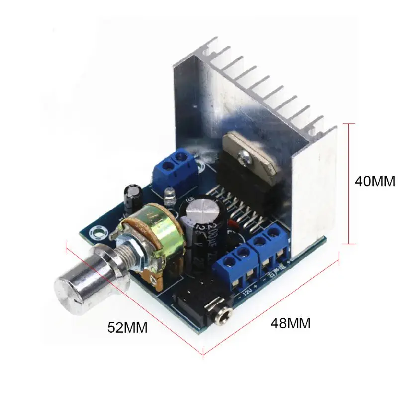 OOTDTY TDA7297 усилитель платы DC 12 В 2x15 Вт Цифровой аудио двухканальный модуль 2,0 стерео автомобильный мотоцикл