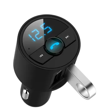 

3.6A Quick USB Charger Bluetooth Car Kit FM Transmitter modulator Audio Music Mp3 Player Phone Wireless Handsfree Carkit XZ-15
