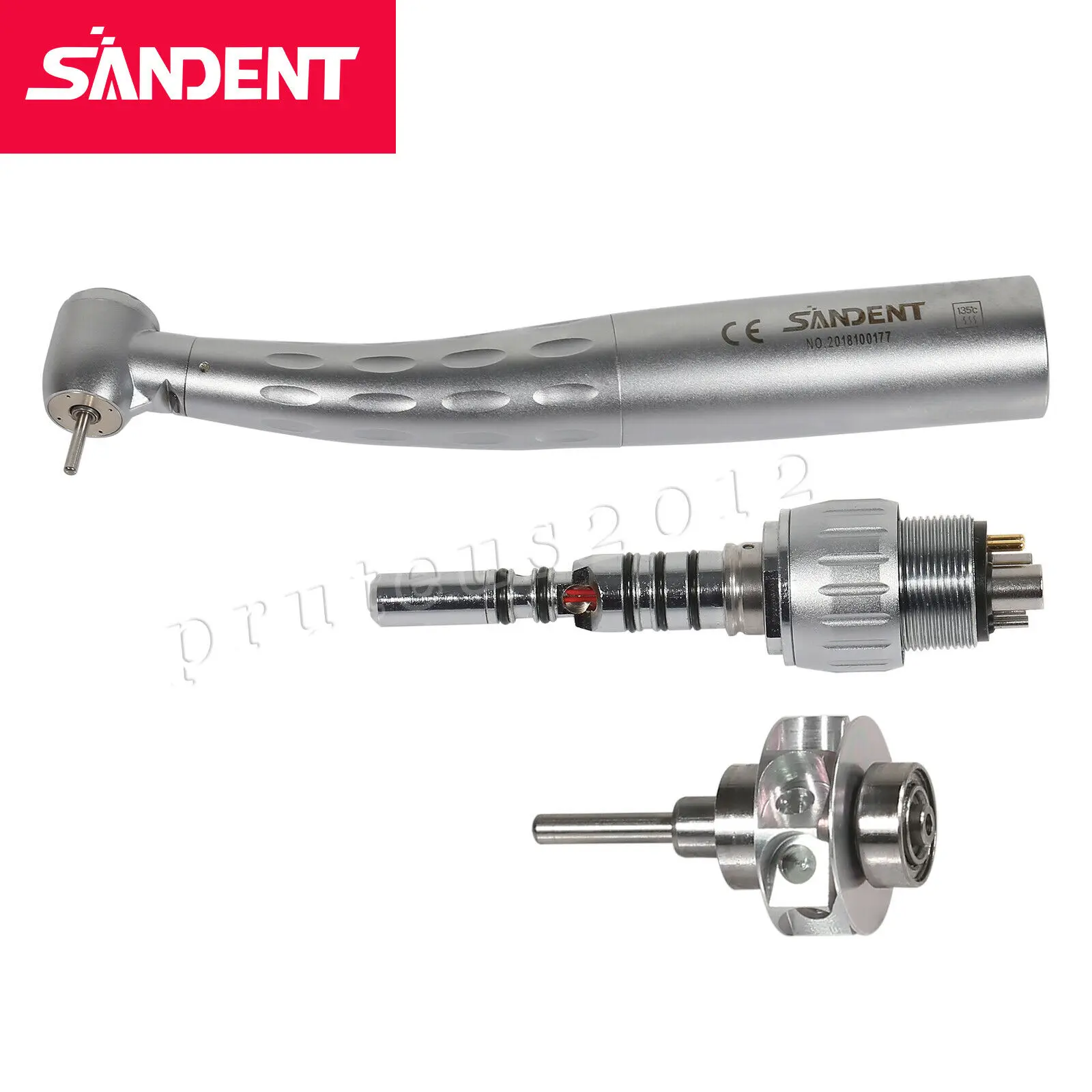 Turbina Dentale Ad Alta Velocità A Turbina Ad Alta Velocità A Tripla Testa Manipolo A Spruzzo D'Acqua Adatto Kavo Led Multiflex Attacco Rapido 6 Fori