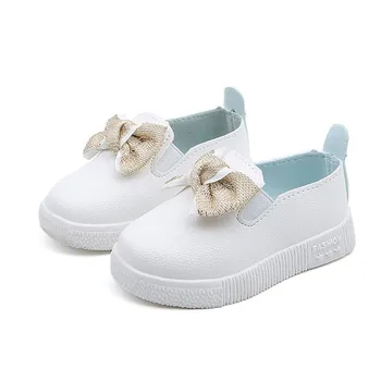 

Baby Girl Shoes Anti-Slip Casual Walking Shoes Bowknot Design Sneakers Soft Soled First Walkers 1-6T Toddler Girl Shoes