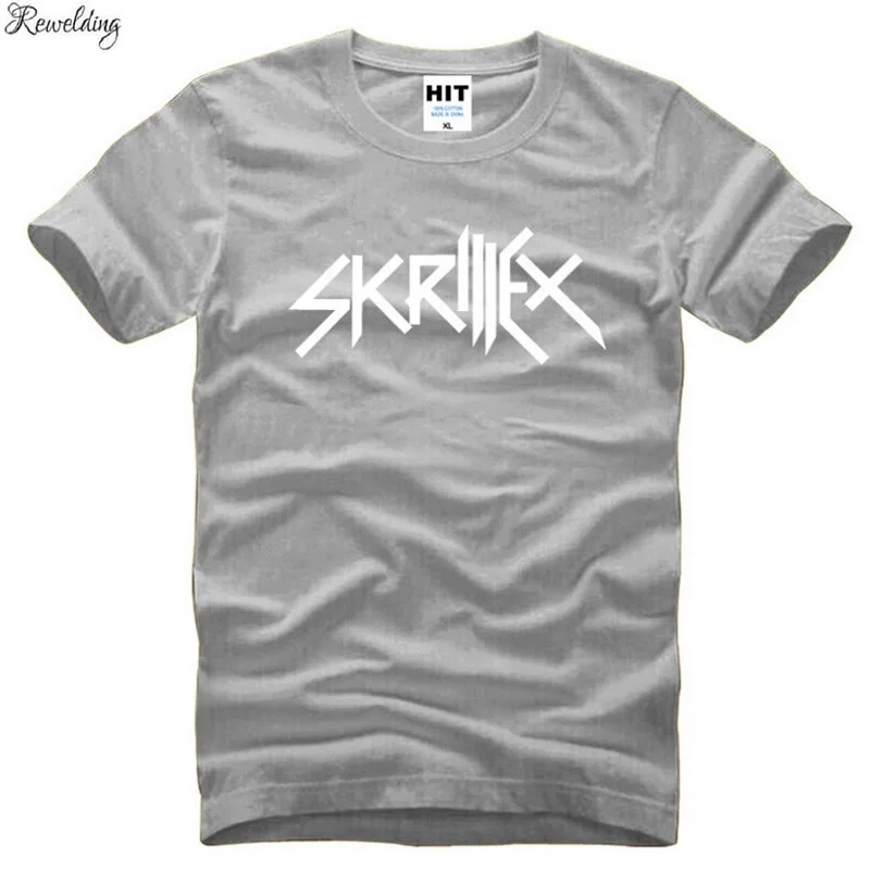 New Skrillex T Shirt Men Fashion Rock Band Hip Hop Printed Men's T