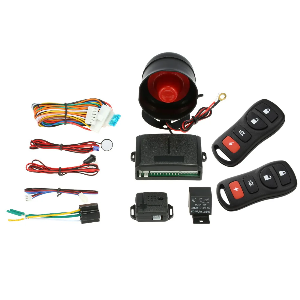

1-Way Auto Car Vehicle Security Remote Start System Protection Burglar Alarm with Urgent Lifting SwitchSupply Anti-Theft Device