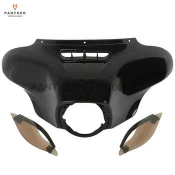 

Black Motorcycle Front Outer Fairing Covers Air Deflector case for Harley Touring Electra Street Glide 2014-2017