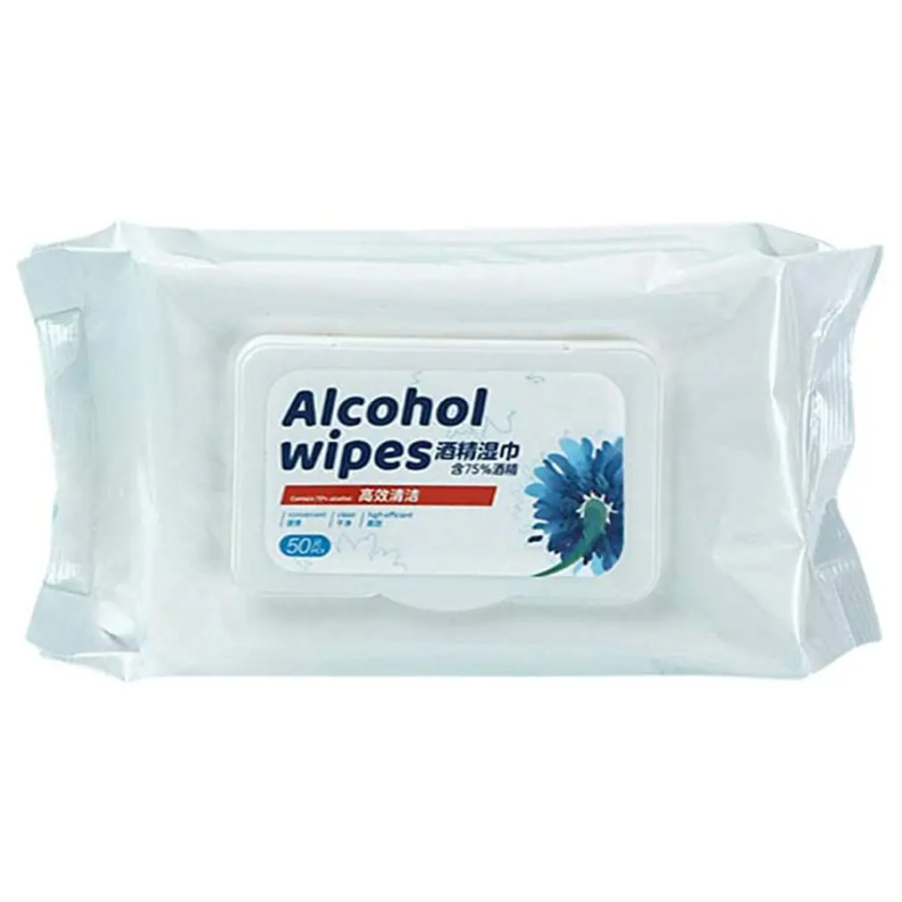 

50sheets/Pack 75% Alcohol Wet Wipes Antiseptic Cleaning Sterilization Wipes Wet Wipes