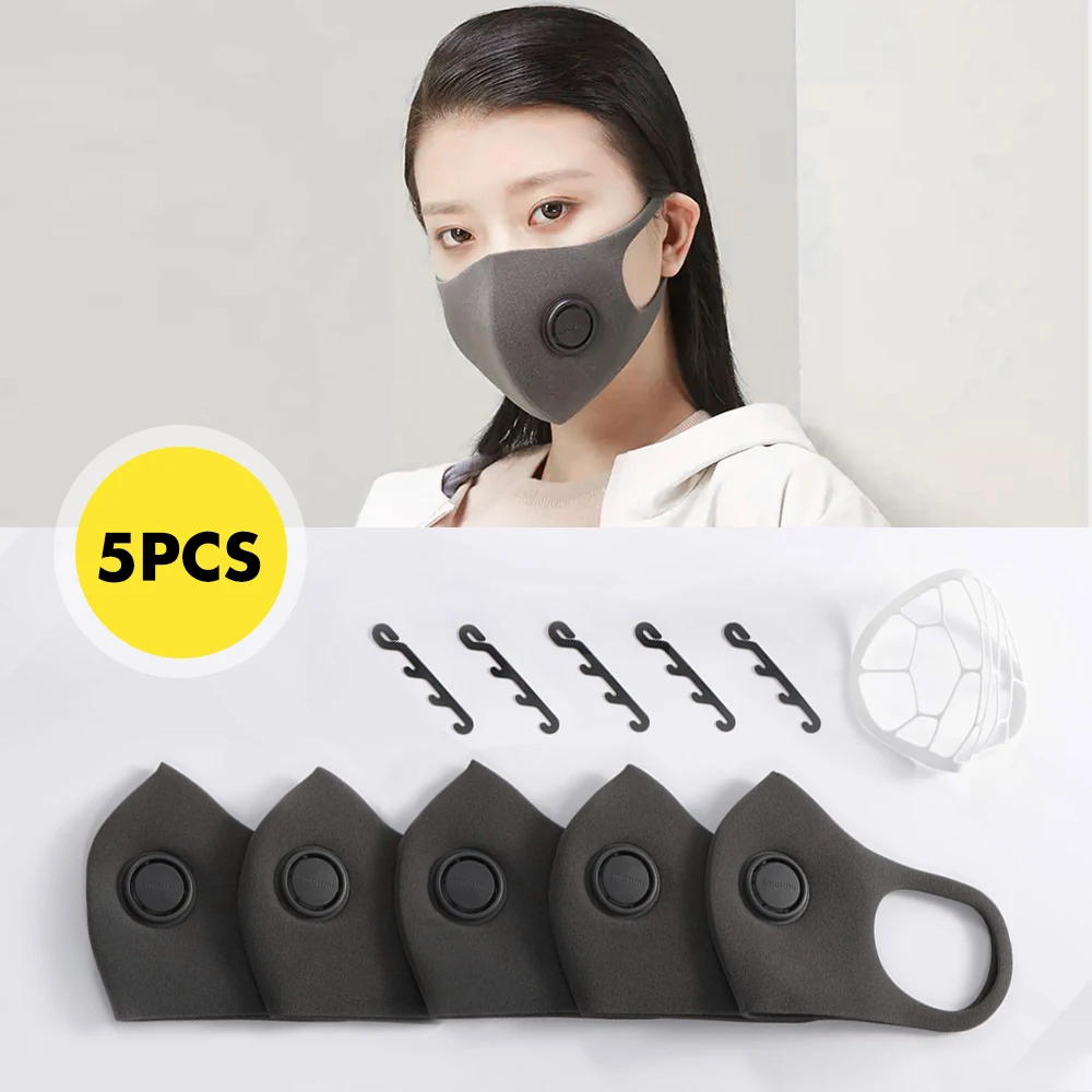 

Smartmi 5PCS KN95 Anti-haze Masks Light Breathing Mask with Adjustable Ear Hanging Dustproof Protection