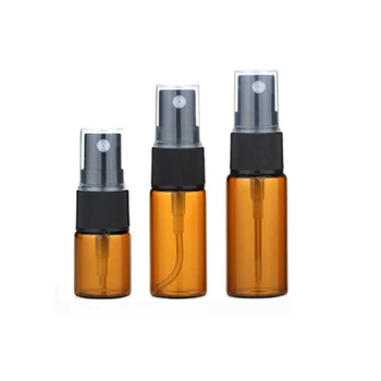 

Dark brown Spray Bottle Dark Brown Transparent Small Perfume Bottle Glass Bottle