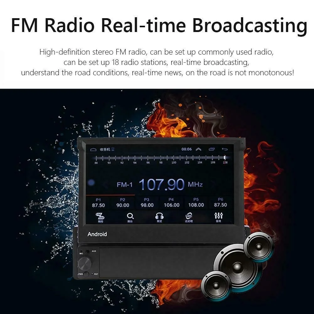 Автомобильный Радио авторадио " Android Стерео gps Navi wifi Bluetooth FM MP3 MP5 плеер USB AUX+ камера