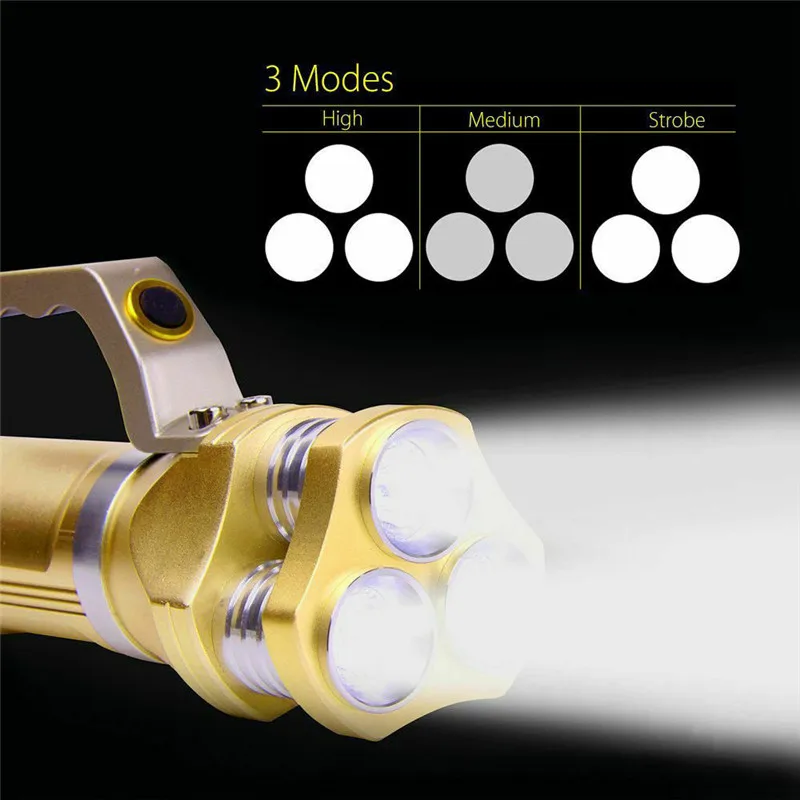 ZANCAKA Strong light flashlight household rechargeable outdoor super bright long-range multifunction lamp hunting searchlight