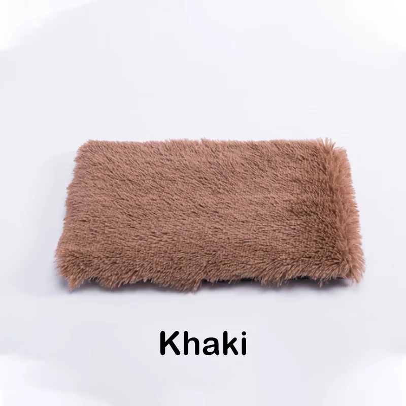 Khaki Плед для кошек лежанка для собак корзина для кошек кровать для больших собак лежанка для собаки большая постель для собак коврик для кошачьего туалета одеяло для кошек одеяло для собак подстилки для кошек домик - Цвет: Khaki