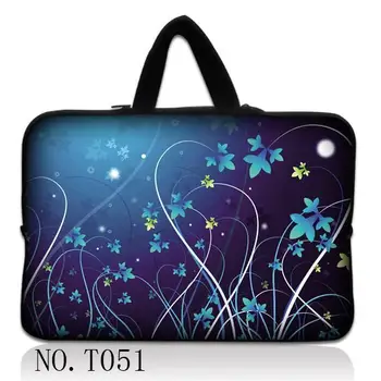 

Blue Flowers 17" 17.3" 17.4" Laptop Notebook Computer PC Sleeve Case Bag Cover T51